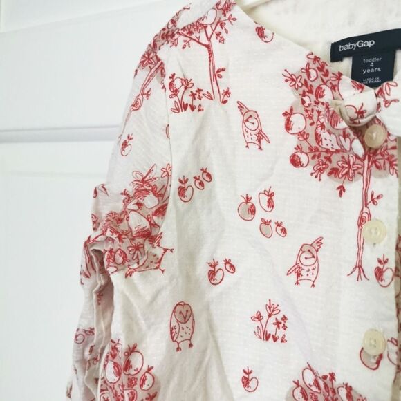 2/$30 Baby Gap girls Blouse size 4 - Picture 2 of 4